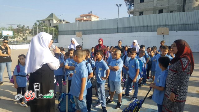  كفرقاسم- فيديو: البداية الصحيحة هي عنوان النجاح .. مدرسه جنة ابن رشد تستقبل طلابها بمراحل مدروسة وتودع حجاجها